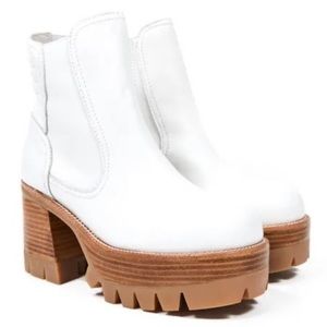JEFFREY CAMPBELL QUAVO 2 WHITE BOOTS